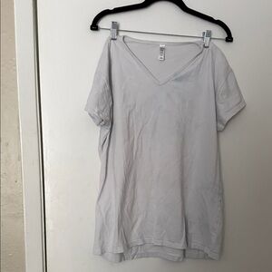 White V-Neck T-Shirt